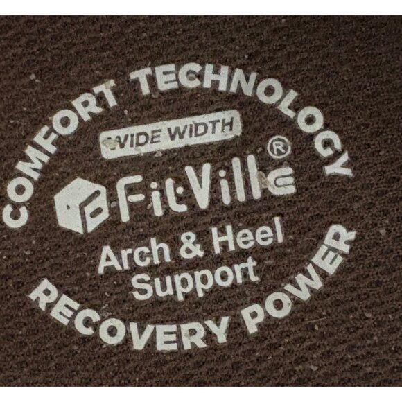 FITVILLE DIABETIC-EDEMA SANDALS MENS SIZE 14W BROWN WIDE WIDTH ARCH HEEL SUPPORT - Picture 10 of 10